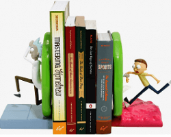 Rick and Morty Bookends