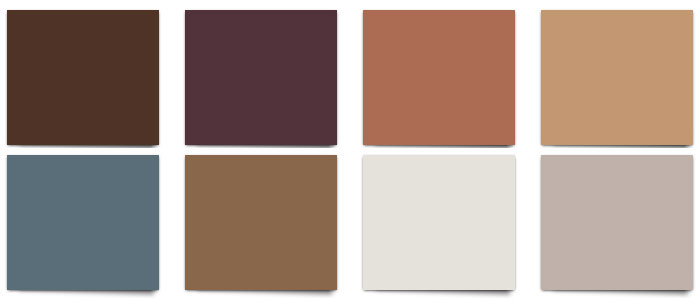 Interior & Exterior Colors Chart