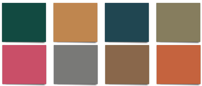 Interior & Exterior Colors Chart